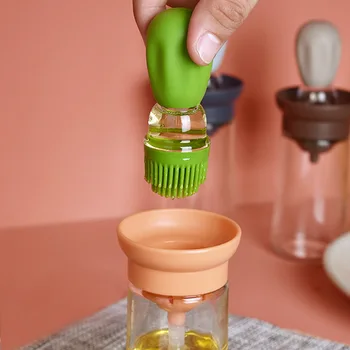 Glass Olive Oil Dispenser with Brush 2 in 1 - AggPo Wholesale