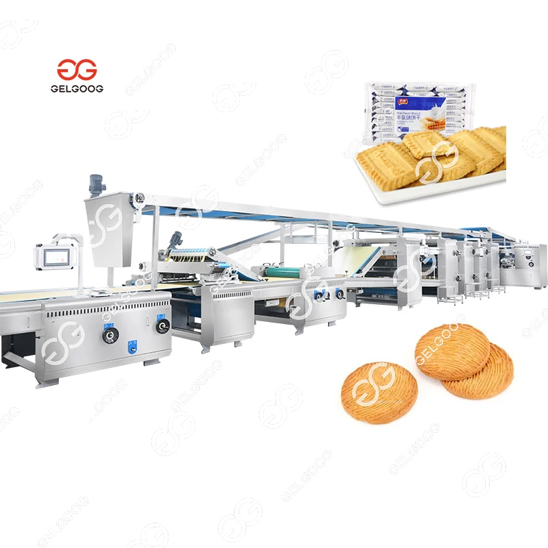 Gelgoog China Bakery Electric Oven Plasm Biscuit Making Machine Rectangular Almond Biscuit Forming Machine
