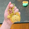 Portachiavi luminoso a forma di granchio cartoon - cane budino giallo