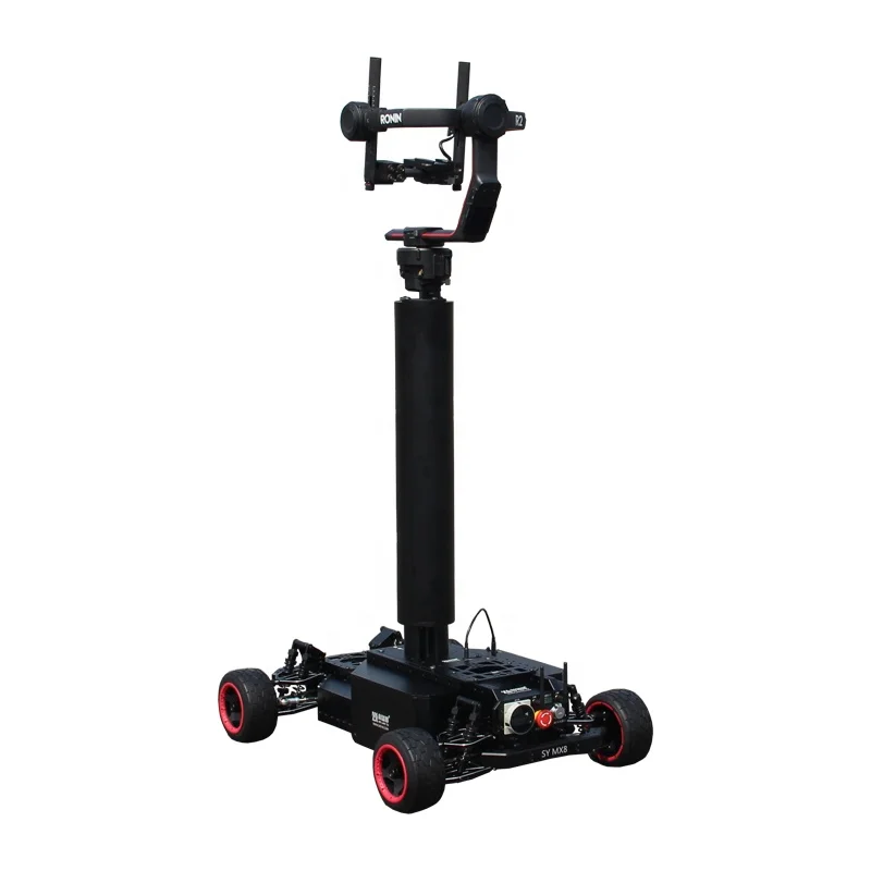 Tracks Low-angle Shooting Motorized Camera Dolly with Tower Lift Range  for Stage MX8