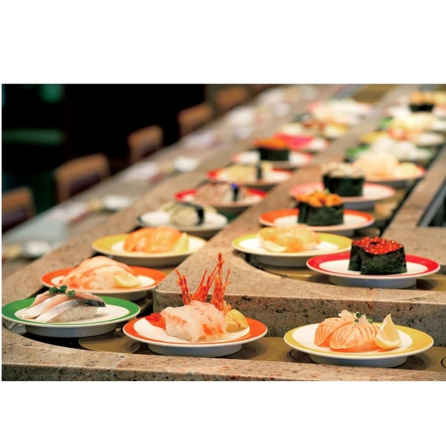 Source Factory PVC Belt One-year Warranty SS2205 Economy Efficient Production Line Rotary Sushi Conveyor 4