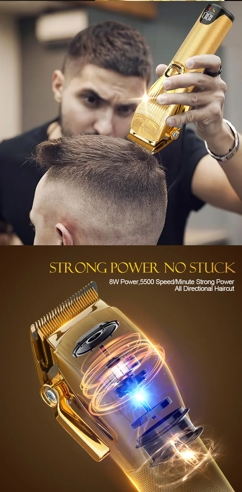 professional rechargeable hair trimmer