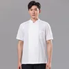 White Plus size breathable chef shirts