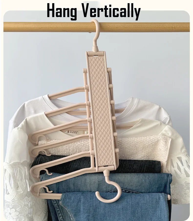 SOLELY Factory's Hot sale 6 Layer Pants Hanger Wardrobe Balcony Bathroom Living room