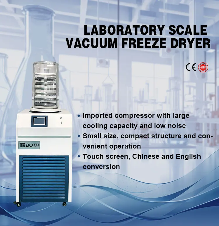 Lab Scale Fruit Liofilizador Machine Mini Laboratory Vacuum Home Food