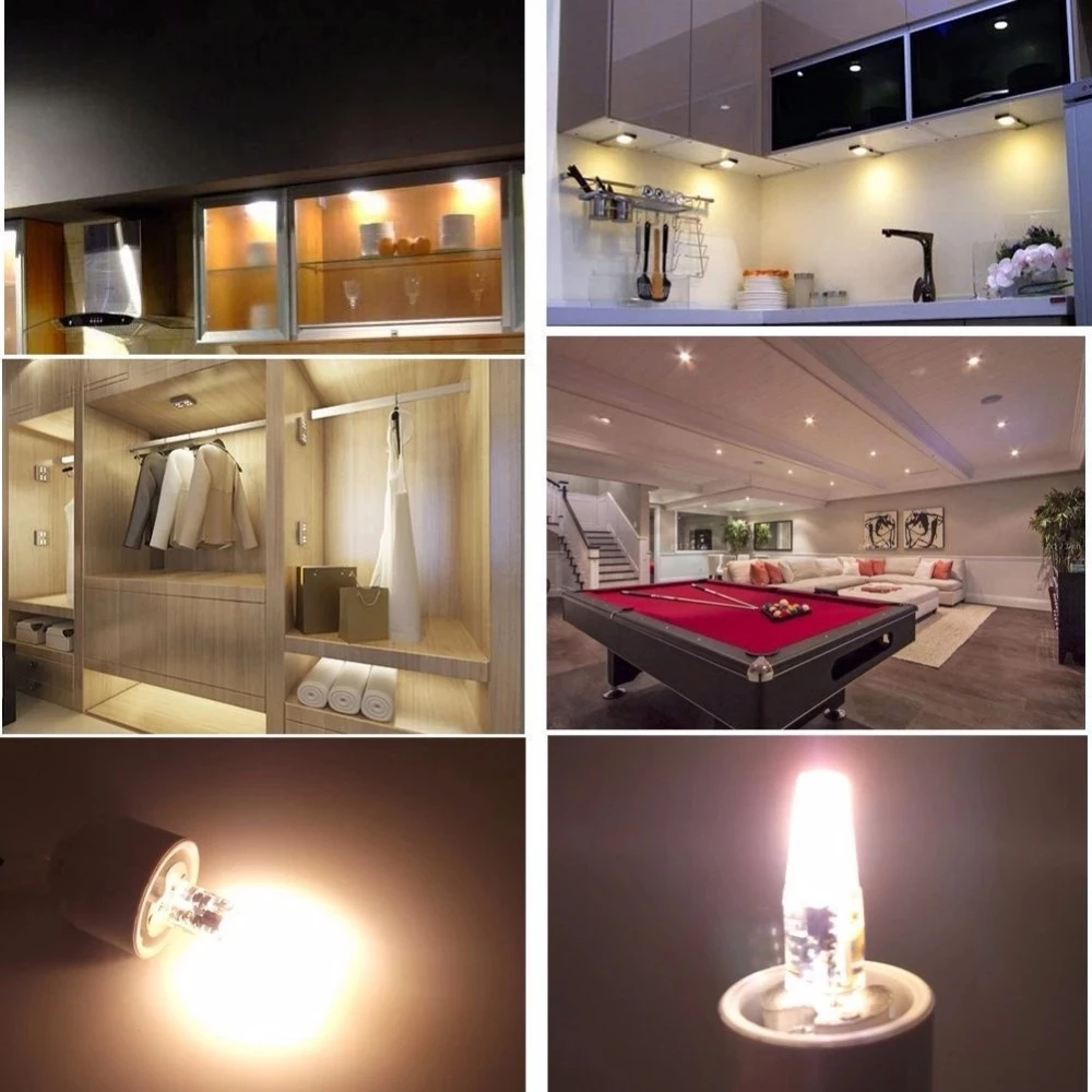 Dimmable Mini G4 LED COB Lamp 2W 3W Bulb AC DC 12V 220V Candle Lights Replace 30W 40W Halogen for Chandelier Spotlight