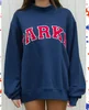 Dark Blue,red letters with white edge