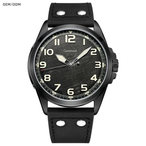 OEM Customized logo Luxury Pointer Luminous Quartz Watches for Men Stainless Steel Watches Vintage