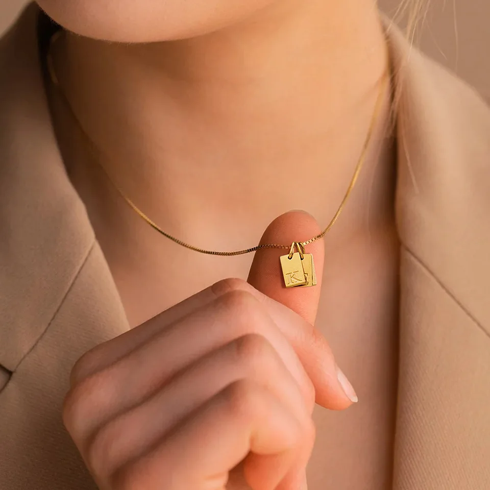 Square Pendant Necklace