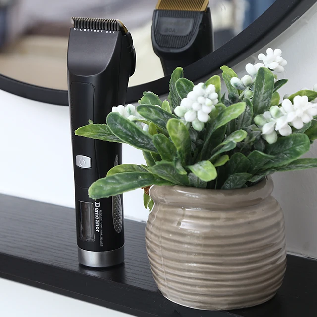 Demeanor Professional LED 2 Speed Ceramic Blade New Adjustable Electric Hair Clippers Rechargeable Cordless Hair Trimmer for Men