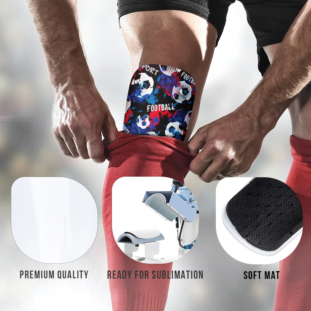PYD Life Custom Printing Blank Sublimation Shin Guards Protect Soccer Shin Guard