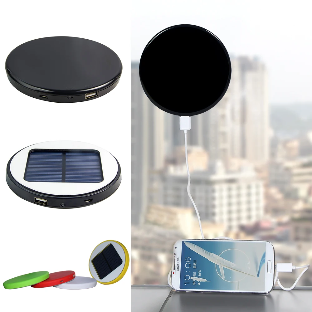 Patent Design Sunshine Power Bank Stick on Window Solar Charger with 6000mA