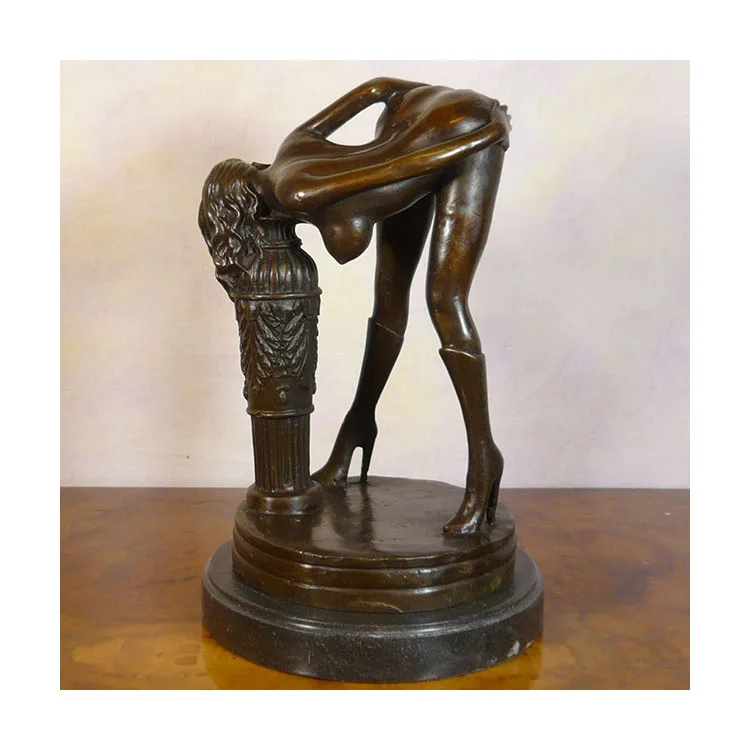 Modern Home Ornament Custom Abstract Bronze Woman and Man Dance Sculpture for Sale
