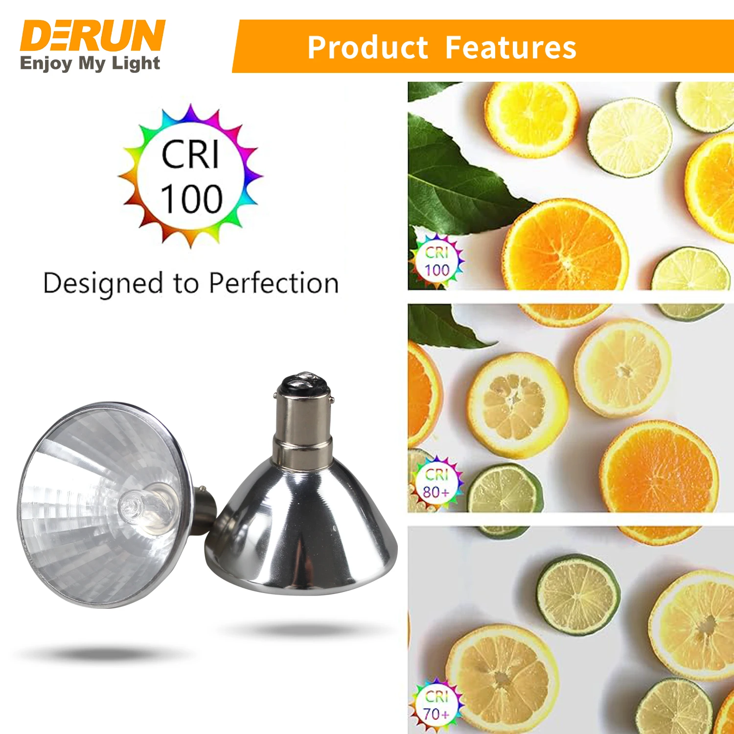 Dimmable BA15D Base 12V 20W 35W 50W AR56 Halogen Bulb for Residential Lighting 2700K Warm White Light Lamp HAL-AR56