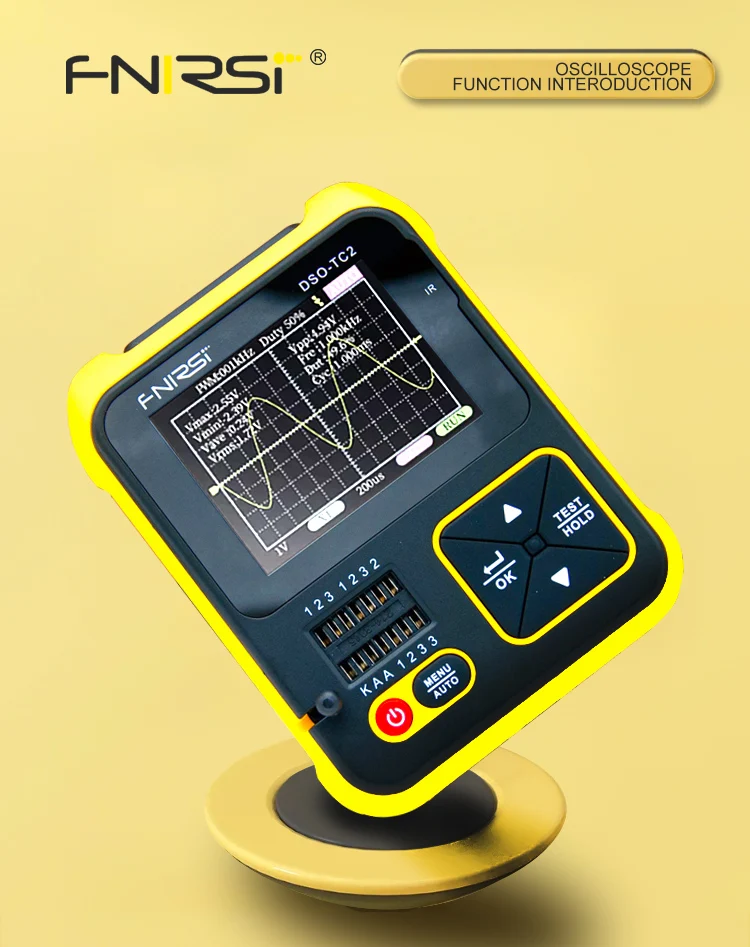 Fnirsi Dso-tc2 Digital Handheld Oscilloscope Lcr Transistor Tester 2 In ...