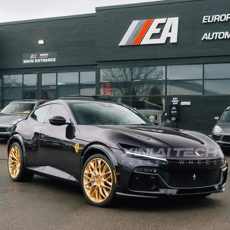 XL Champagne Gold 1-Piece Forged Monoblock Rims 5x112 5x114.3 5x127 Car Aluminum Alloy Wheels for bmw audi Mercedes Custom Wheel - Image 5