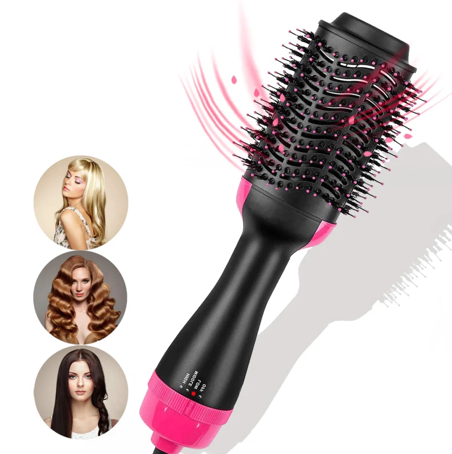 hair straightener brush and dryer