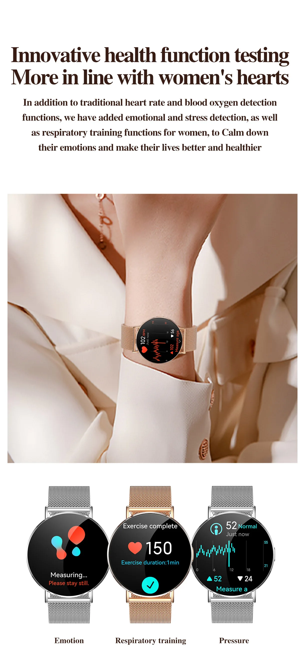 H06 Női okosóra mérések