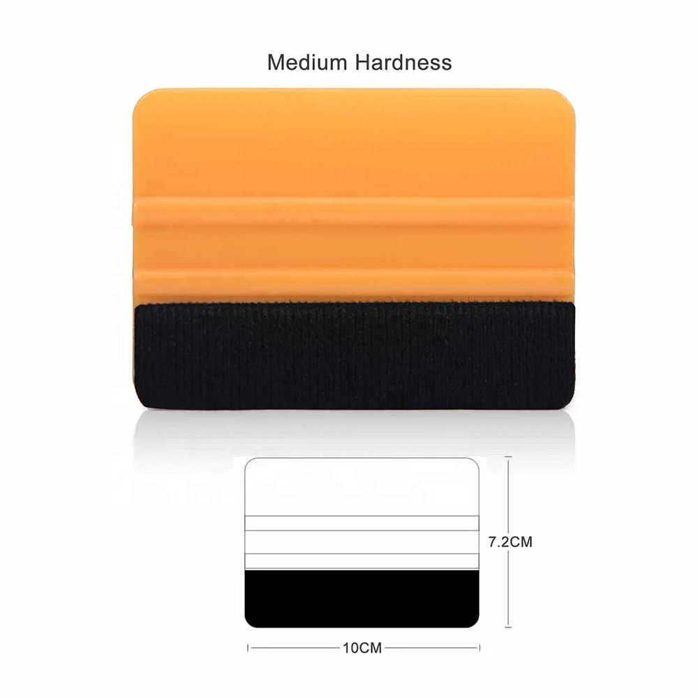 Виниловая оберточная пленка для автомобиля, войлочный скребок из углеродного волокна, инструмент для упаковки автомобильной фольги, оттенок окон, бытовой инструмент для очистки автомобиля, скребок для льда