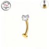 Zircone cuore in oro