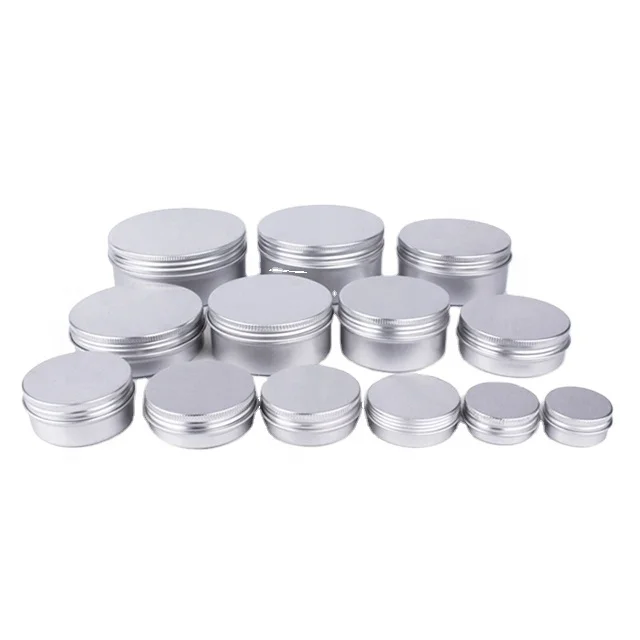 New Design Custom Printing Candle Tea Aluminum Tin Box With Screw Lids