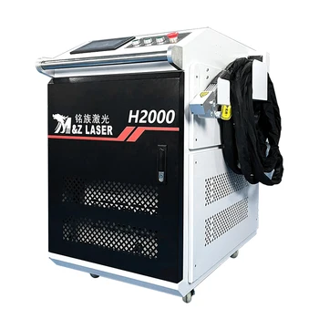 M&Z 2000W Handheld Fiber Laser Cleaning Machine  Factory Price High Speed for  Coatings Contaminants Rust Residues
