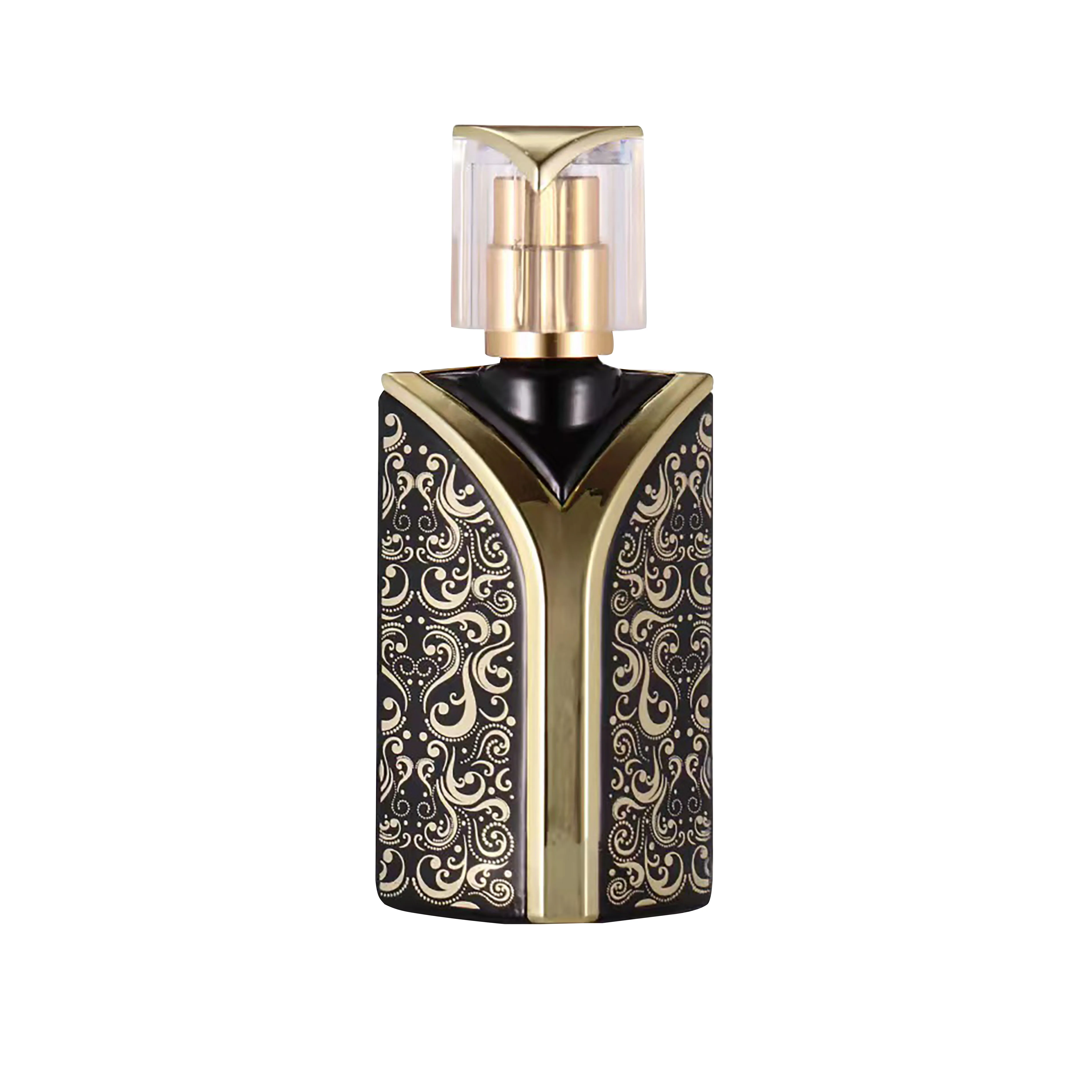 product attar oud 30ml 100ml high quality colorful hot stamping glass perfume empty bottle with aluminum sprayer-25