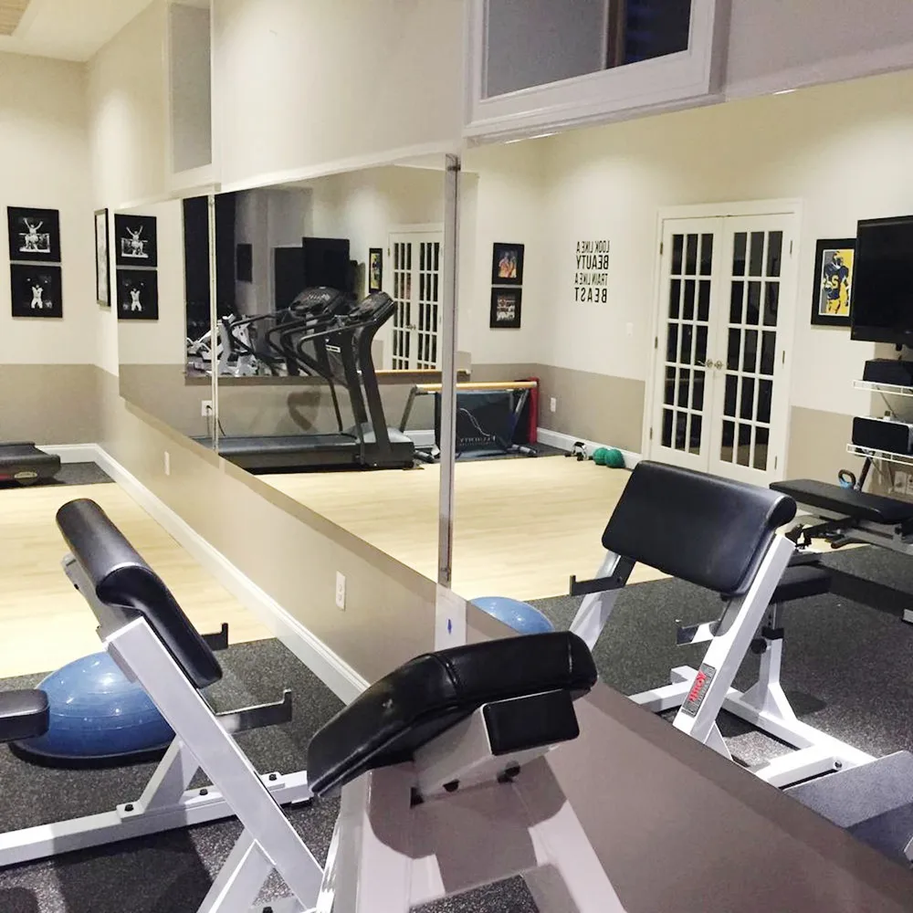 2023 Factory Price Modern Gym Wall Dance Studio Large Wall Mirror for Gym  Custom Size Full Length Bedroom Dressing Mirror