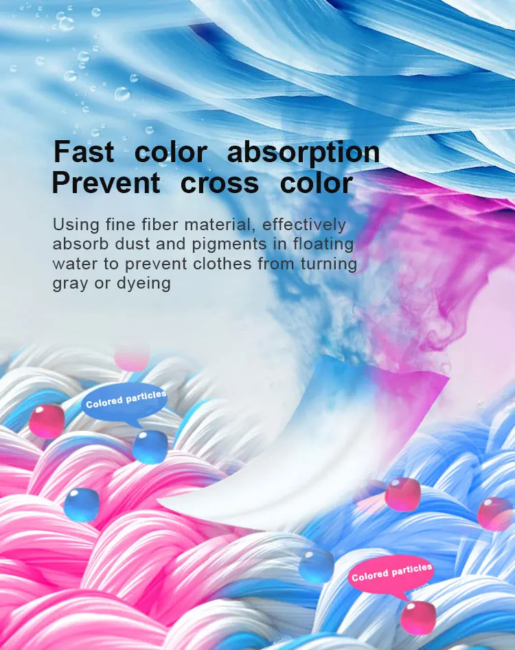 Hot sale product color fabric absorbing grabber colour catcher laundry sheets manufacture