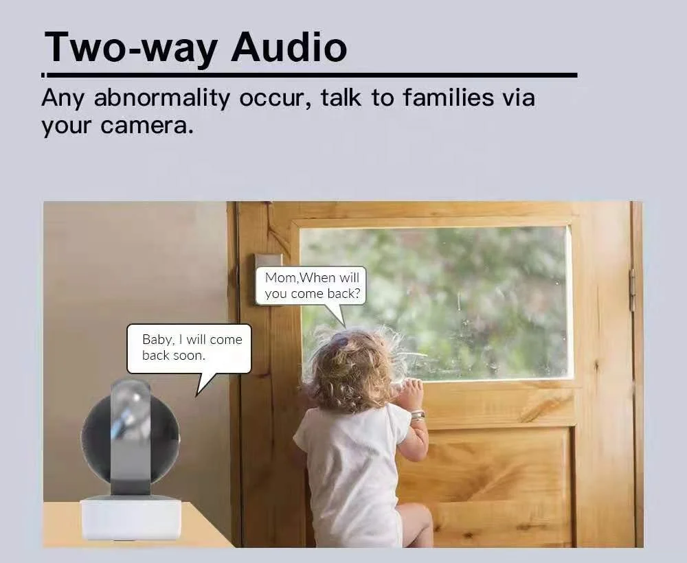 Hot Sales Tuya APP Wireless Smart Home Camera 1080P 2MP HD Wifi Baby Monitor CCTV Camera Motion Detection Two-way Audio