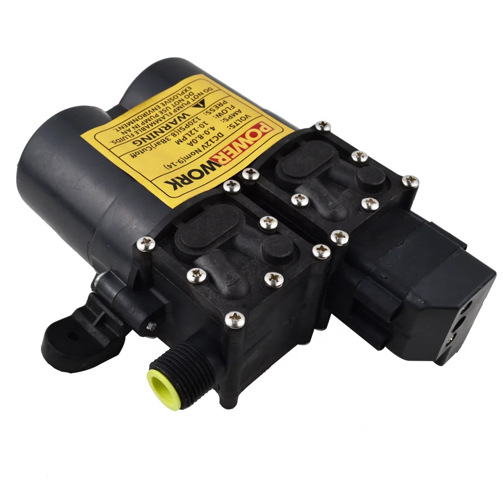 High Flow Battery Operated Motor Water Sprayer Pump Electrical Micro Irrigation Double 12VDC Diaphragm Pumps