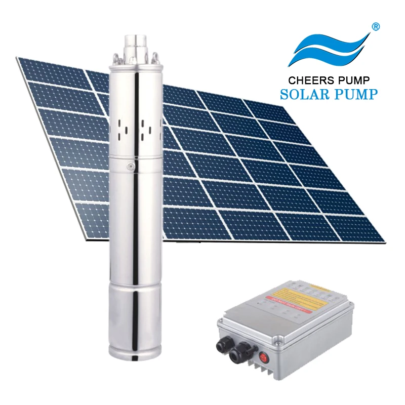 Pompe Solaire Submersible 48V DC 400W Acier Inox – Puits Profond Irrigation Jardin
