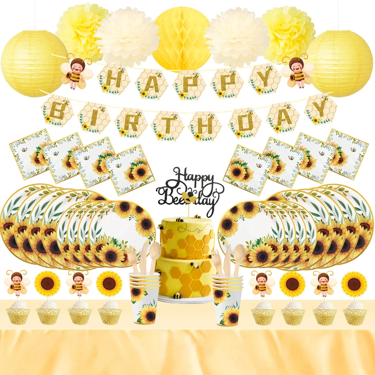 Lot de 13 décorations de fête sur le thème du voyage Laissez l'aventure commencer Table en nid d'abeille pour remise de diplôme, retraite, changement de carrière, fournitures de fête d'adieu