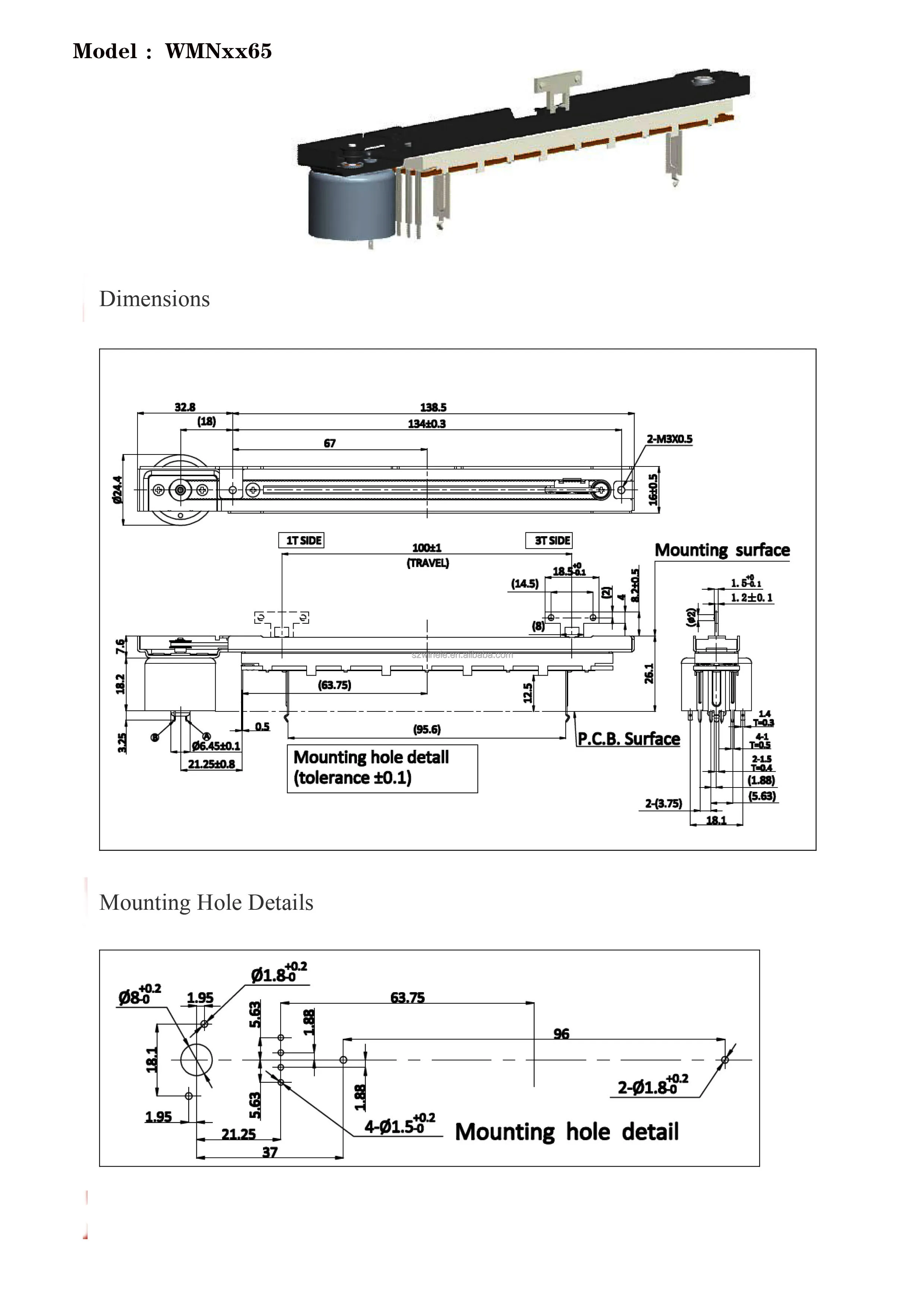 Motor For Fader Module Alps Replacement 10k Motor Stereo Fader Module - Buy Alps Fader,Alps ...