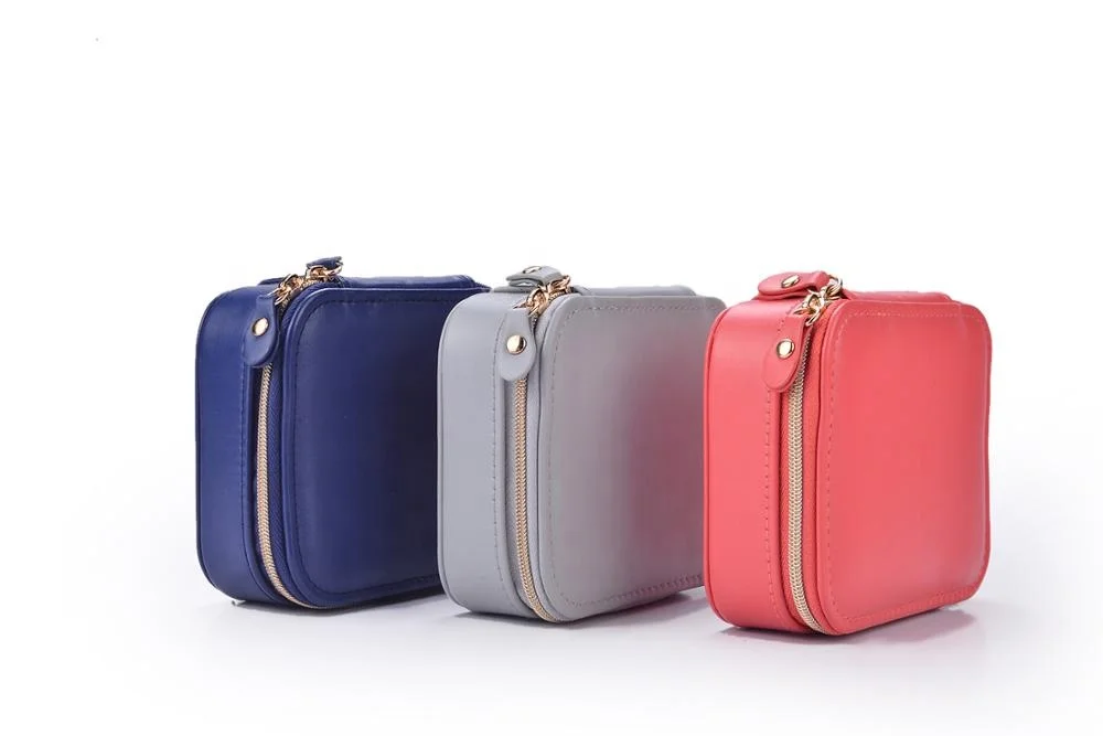 Шкатулка для ювелирных украшений с логотипом на заказ дорожный Органайзер двумя молниями рулон большой емкости витрина