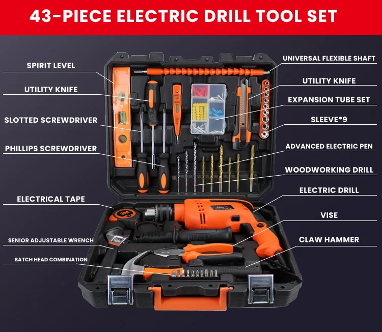 Power Mechanic Tool Set,Electric Drill Air Tool Set For Home Use