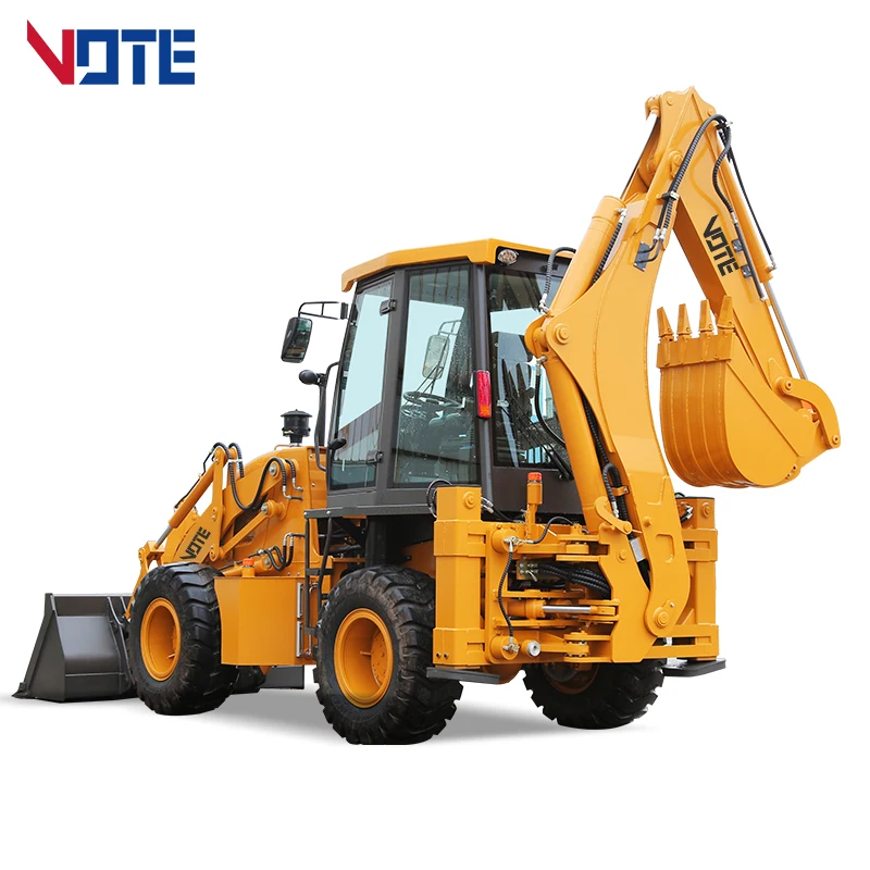 VOTE Mini Front End Telescopic Tractor Backhoe Loaders 4x4 Price for Sale Traktor Front Wheel Loader Backhoe