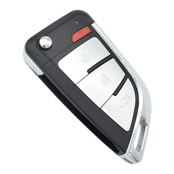 XHORSE XKKF20EN KNIFE Style 3+1/4 Buttons Folding Flip Remote Xhorse VVDI Remote Key for VVDI Key Tool
