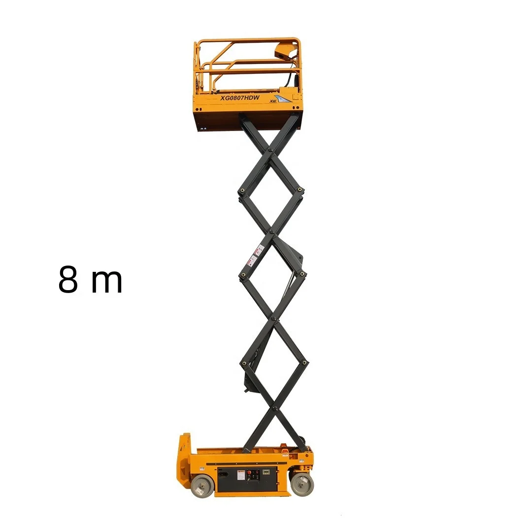 XG0807HDW 8m Scissor Type Lifter Mobile Aerial Working Platform