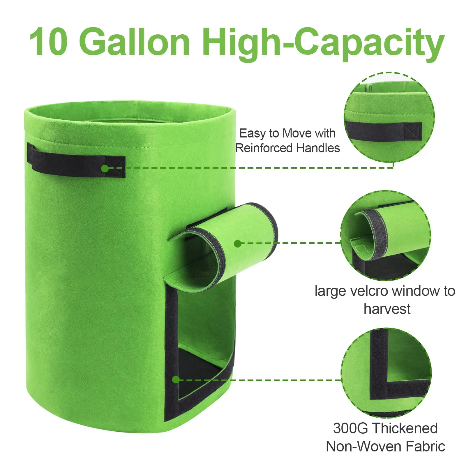 Садовый фетровый мешок для выращивания растений, с защитой окружающей среды