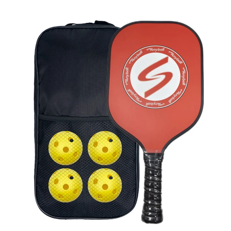 Anyball Pickleball Paddle New Arrival Rough Surface Paddle Carbon Fiber 14mm Pickleball Racket OEM Available