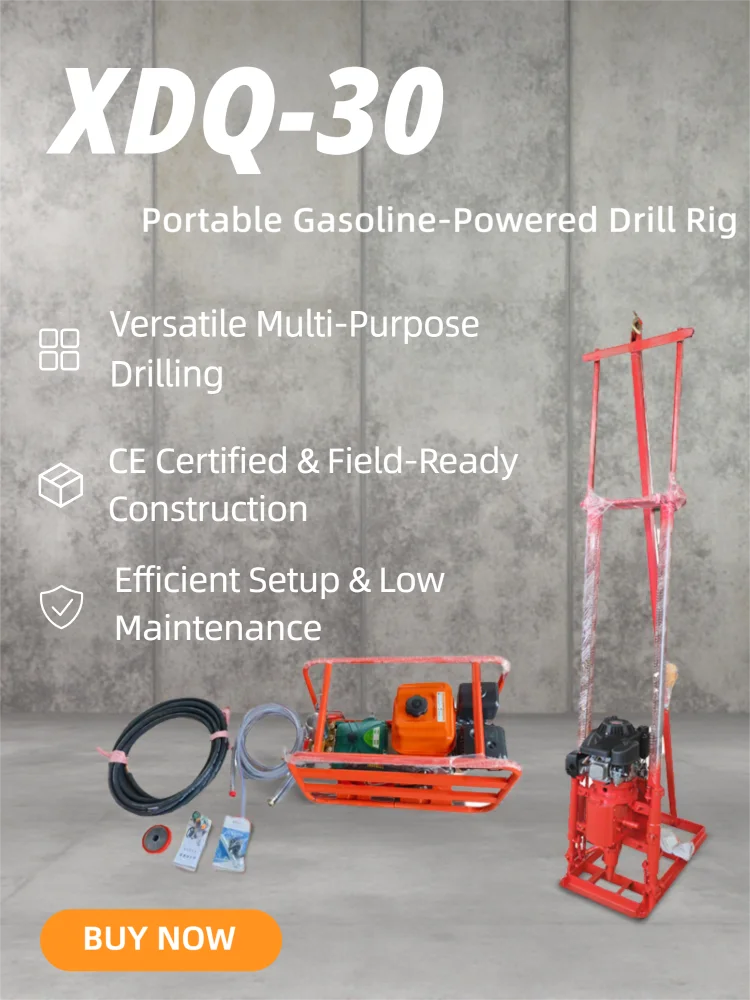 Small Portable Petrol Gasoline Diesel Engine Geotechnical Soil Sampling Core Drilling Rig for Sale