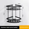 Double-layer corner rack