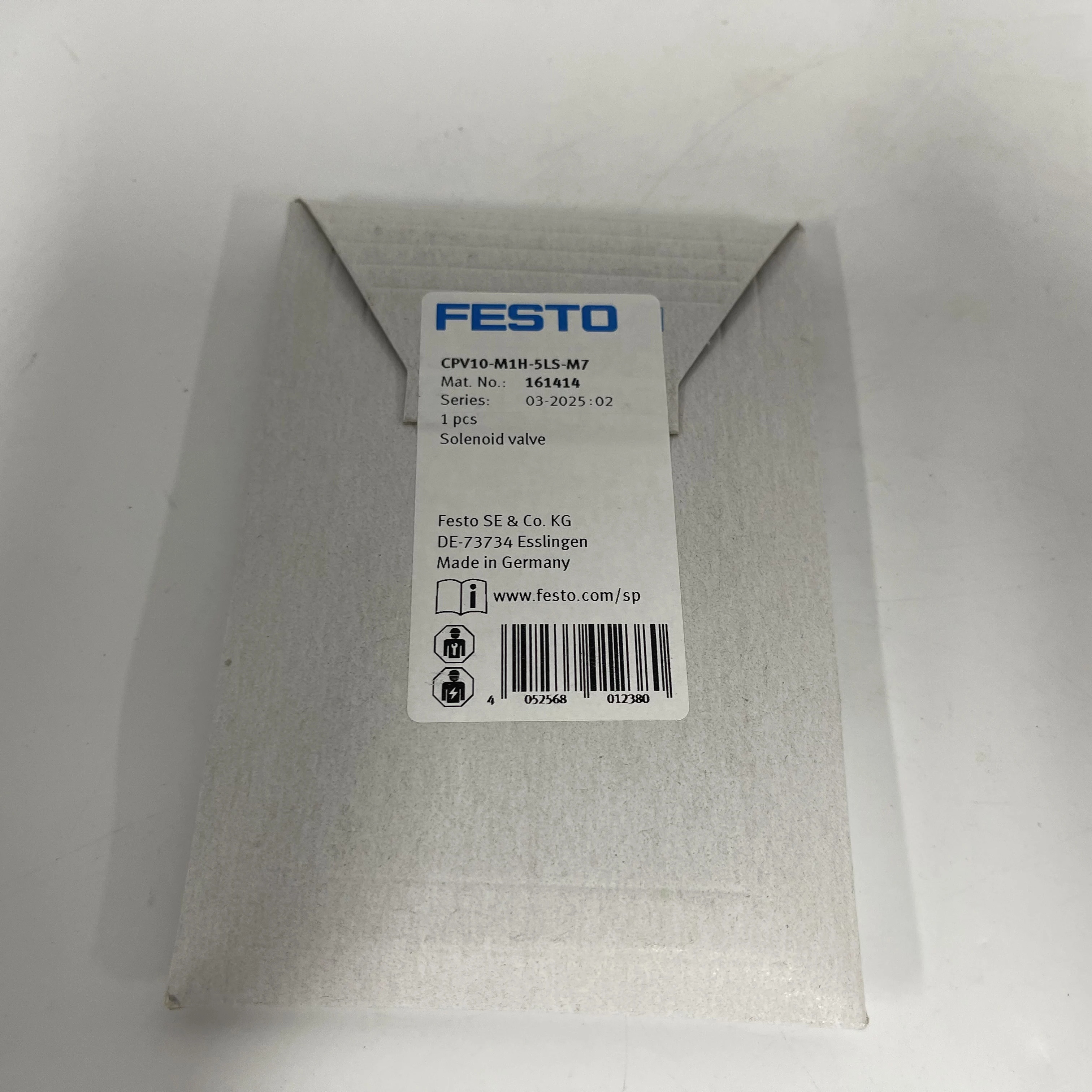 FESTO Solenoid Valve CPV10-M1H-5LS-M7 161414 FESTO Solenoid Valve CPV10-M1H-5LS-M7 161414