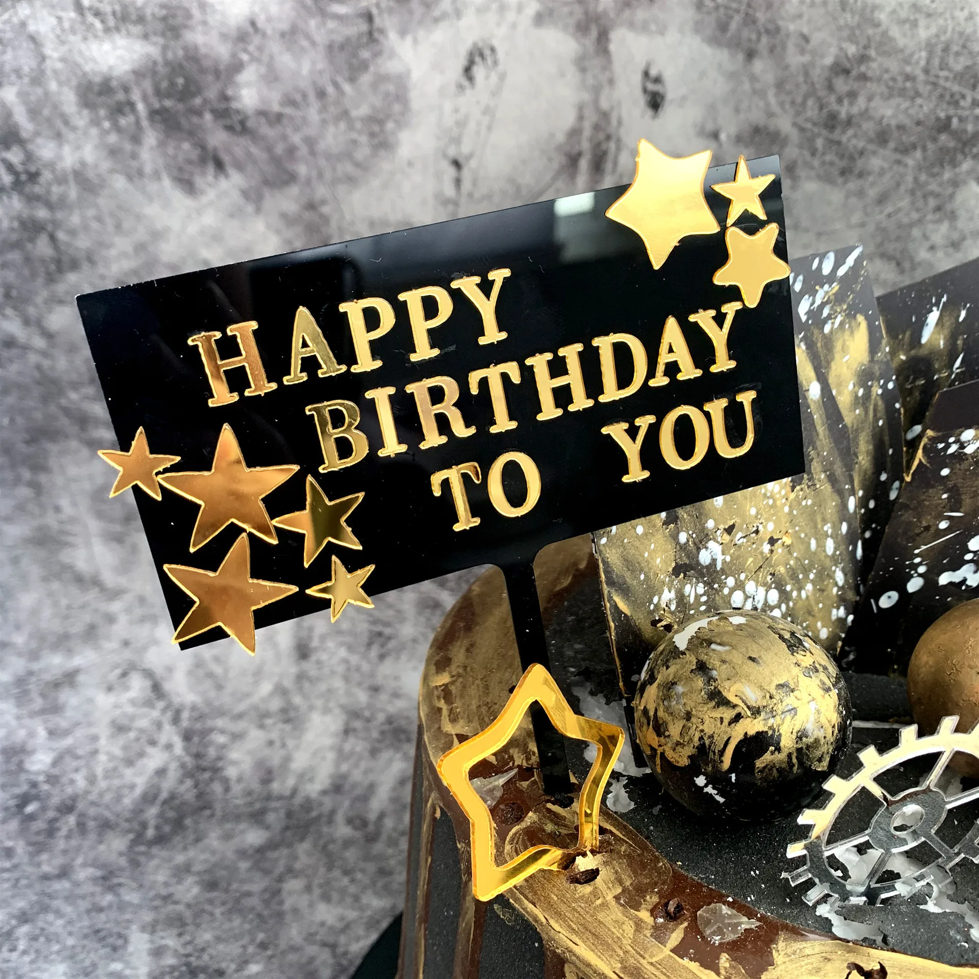 Happy Birthday Hauts De Gateau Joyeux Anniversaire En Acrylique Etoile Pentagone Diy Garniture Buy Gateau D Anniversaire Gateau Acrylique Gateau Topper Product On Alibaba Com