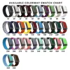 แผนภูมิสีของสายรัด (ลวดลายปรับแต่งได้)
