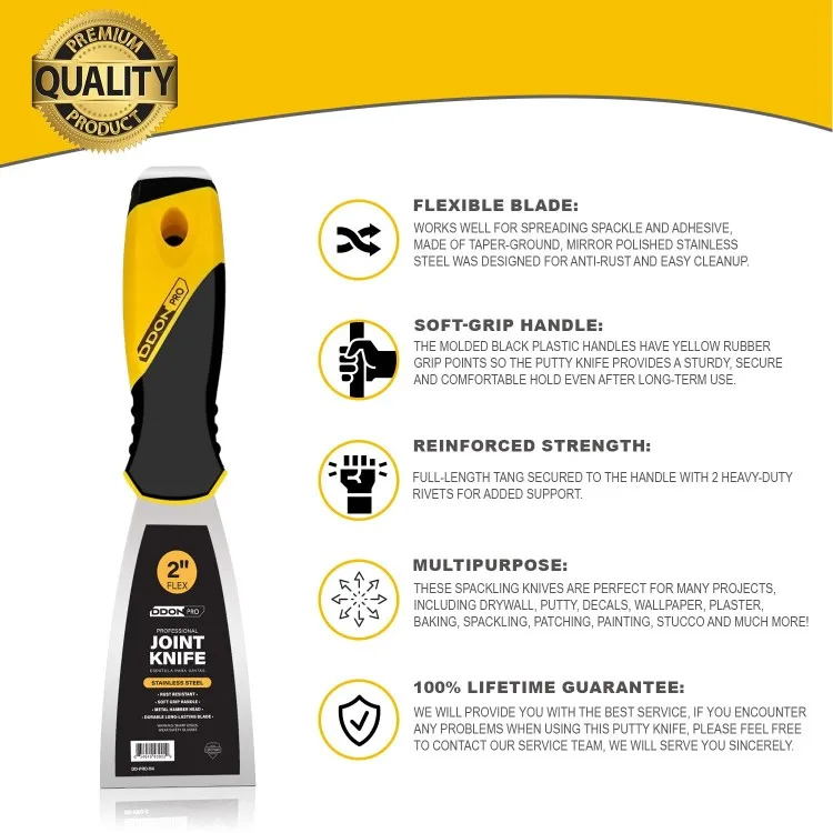 Multifunctional Cleaning Putty Knife Dry Wall Durable Mirror Polish