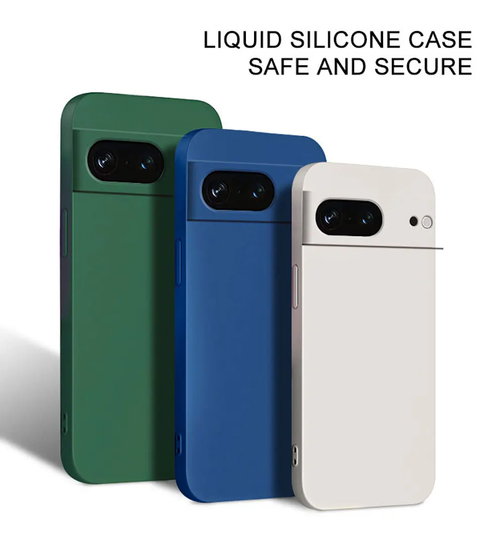 Liquid Silicone Case For Google Pixel 5A 4A 3A 5 4 3 Xl Simple Business Pure Colour Phone Camera Lens Protection Sjk410 Laudtec manufacture