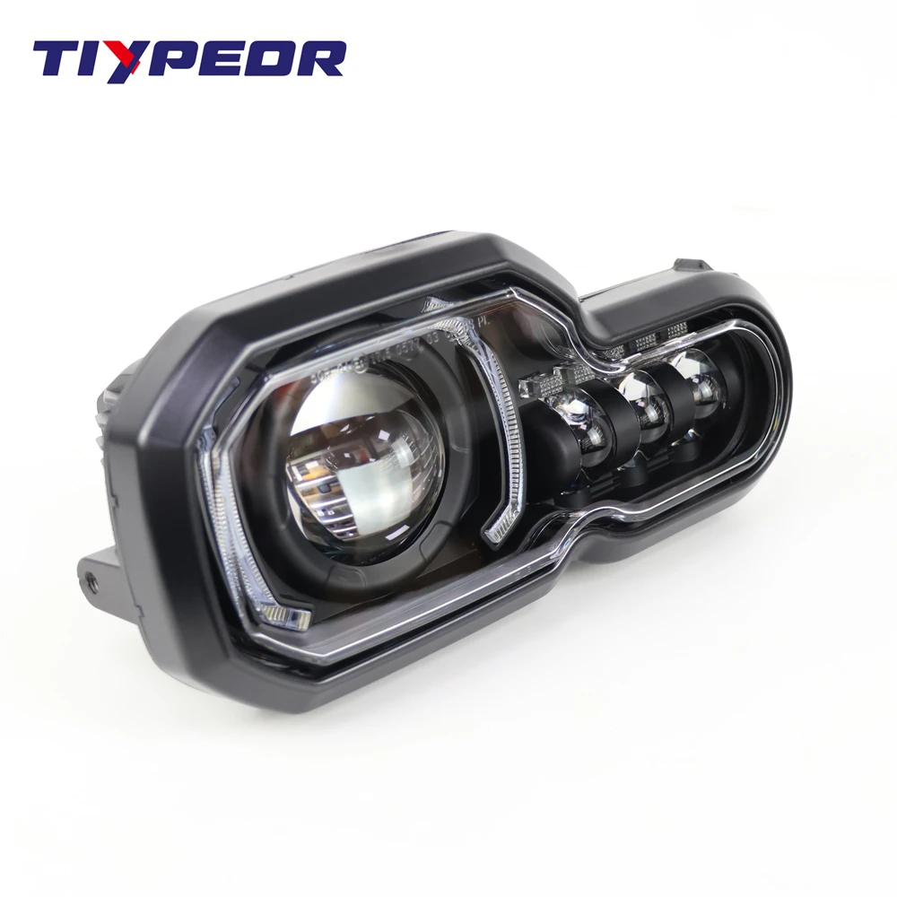 product tiypeor upgrade brighter motorcycle lights headlight for f800gs f800r f700gs f650gs adventure led projector headlight assembly-8
