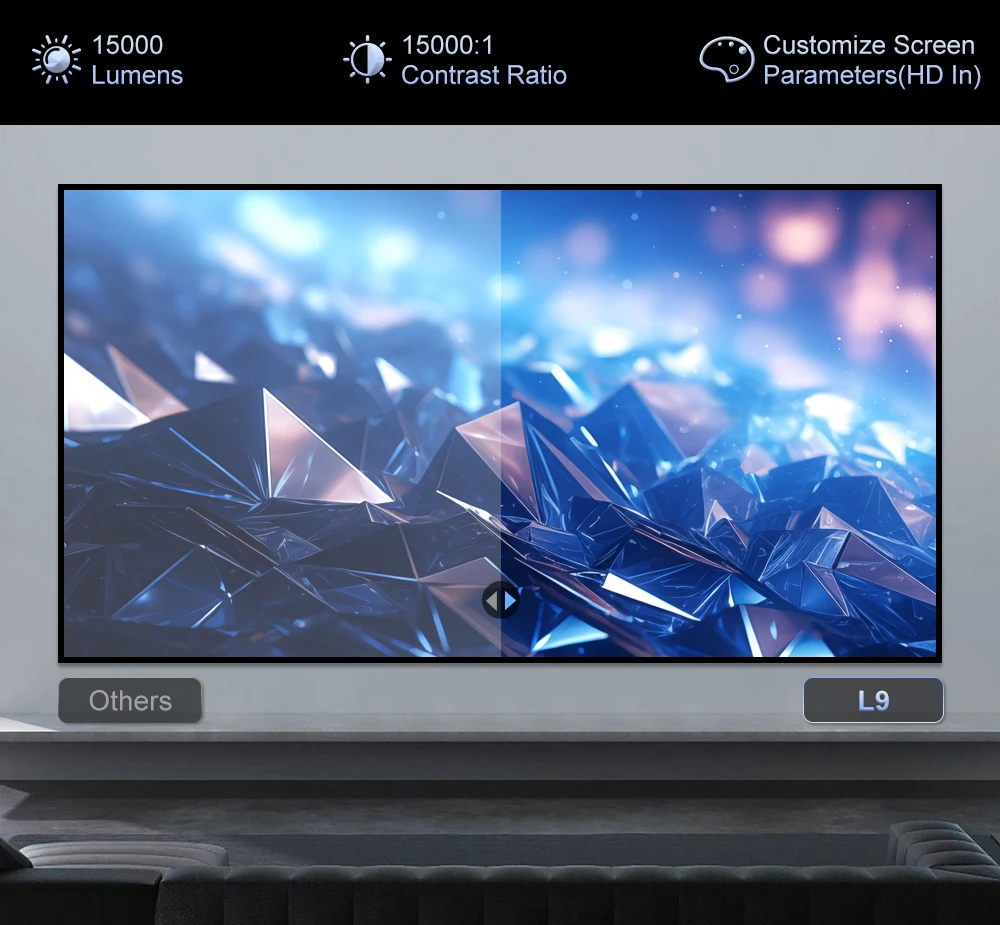 Lcd Projektor Mit Dual Wifi6 Und Bluetooth Für Smart Streaming_voghion.com